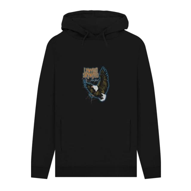 Lynyrd Skynyrd Mens Electric Freebird Hoodie in Black Size: Small Black Male S