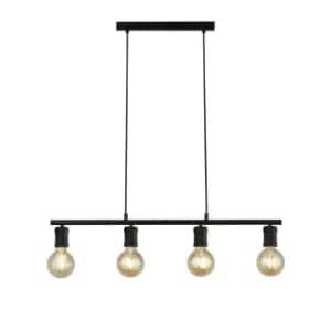 Dance 4 Light Bar Pendant, Sand Black