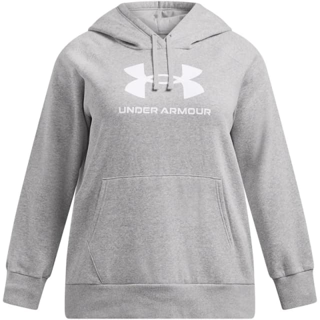 Under Armour Womens Rival Fleece Performance Hoodie Gray female 16 (XL)