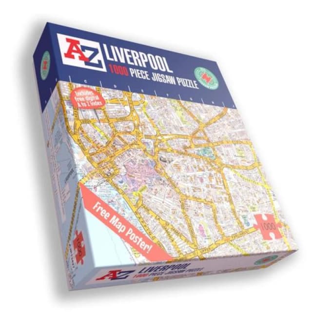 A to Z A to Z Map of Liverpool 1000 Piece Jigsaw Puzzle