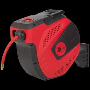 Sealey Auto Rewind Control Air Line Hose Reel 10mm 20m