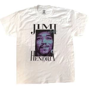 Jimi Hendrix - Authentic Unisex X-Large T-Shirt - White