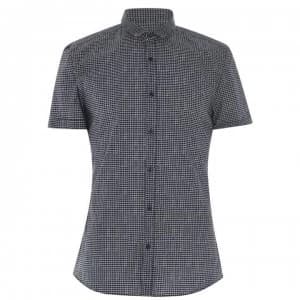 Hugo Boss Empson Short Sleeved Shirt Navy Size L Men