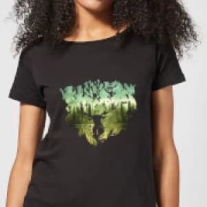 Harry Potter Patronus Lake Womens T-Shirt - Black - 3XL - Black