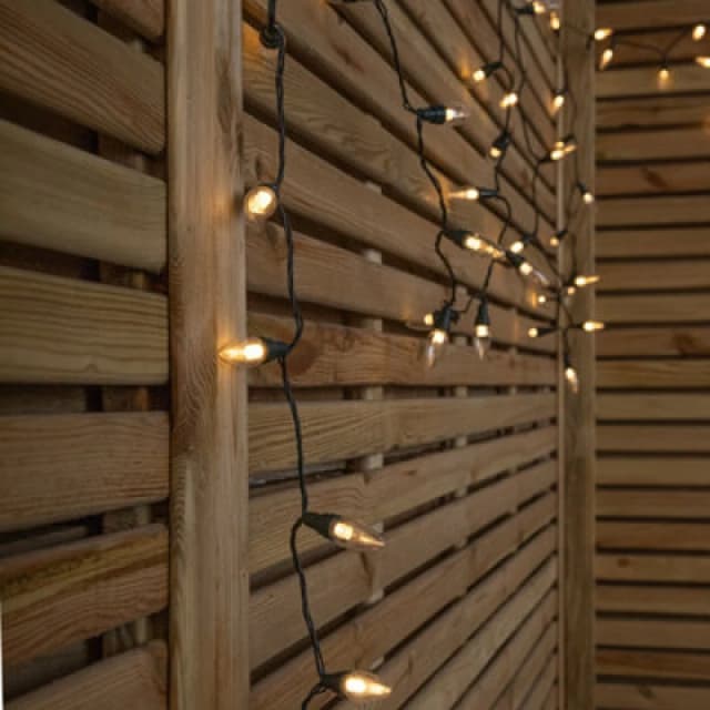 Samuel Alexander 11.9M 120 LED Multi-Action Christmas String Lights C6 Bulbs In Warm White