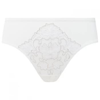 Florale Iris Tai Briefs - White