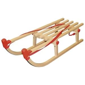 Traditional Wooden Folding Toboggan