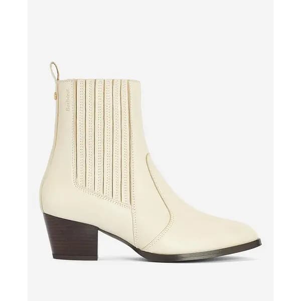 Barbour Elsa Chelsea Boots - Cream 5