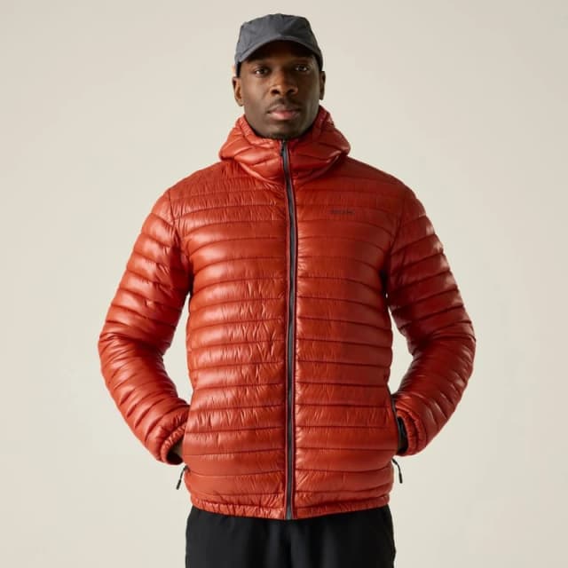 Regatta Mens Hurden Water-Repellent Lightweight Quilted Jacket in Burnt Orange Size: Medium Burnt Orange Male M