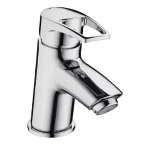 Bristan Smile Basin Mixer with Clicker Waste Chrome SM BAS C