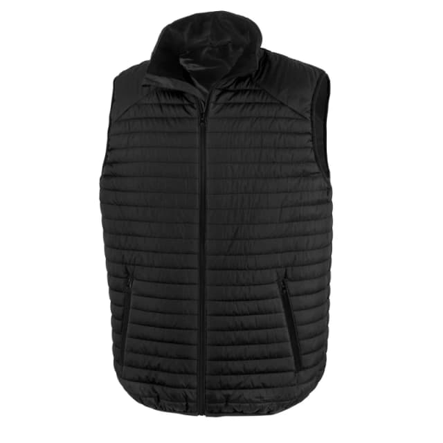 Result Result Men Thermoquilt Gilet in True Black Size: Small True Black S Male 5063527314352