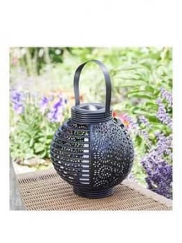 Smart Solar Ferrara Flaming Lantern