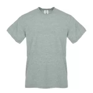 Next Level Unisex Adult Snow Sueded T-Shirt (L) (Green Heather)