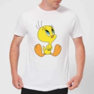 Looney Tunes Tweety Sitting Mens T-Shirt - White - 3XL