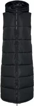 Only Alina long waistcoat Vest black