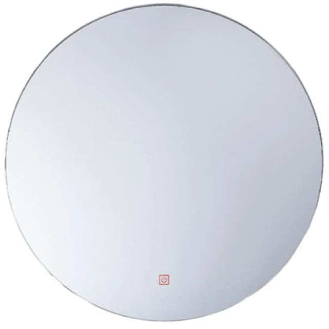 Beliani LED Bathroom Mirror Callac 60 Cm 60 Cm Silver