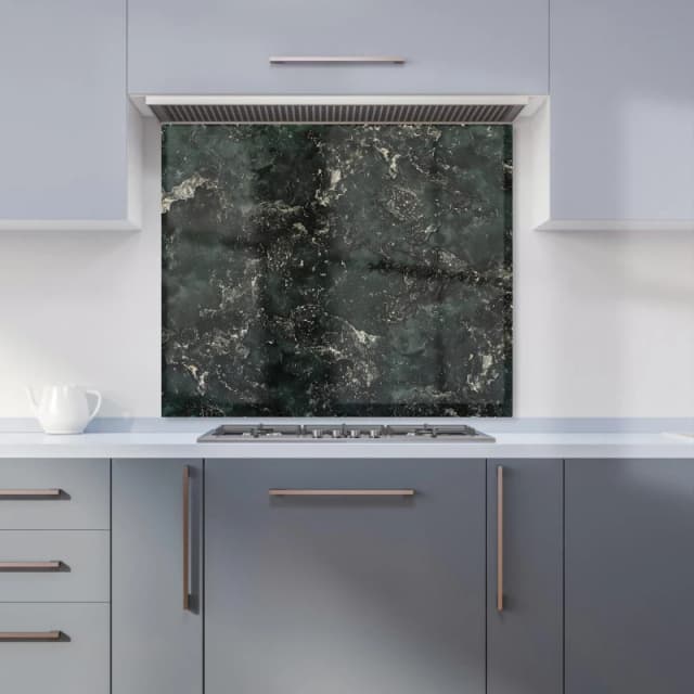 Warren Reed - Designer Shabby Green Quartz Effect Kitchen Splashback in Grey Size: 600mm x 750mm Grey Unisex 600mm x 750mm