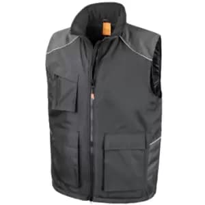 Result Unisex Work-Guard Vostex Bodywarmer / Gilet / Workwear (XL) (Black)