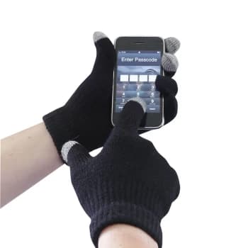 Portwest Touch Screen Knit Gloves Black S / M