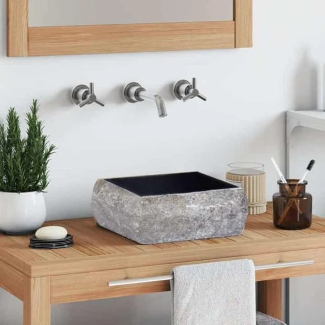 VIDAXL Sink Black 30x30x13cm Marble Vidaxl 8720286300862