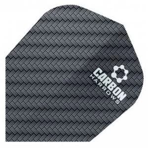 Harrows Carbon Dart Flights (Pack of 10) Black
