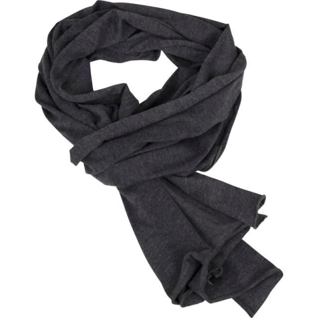 Build Your Brand Jersey Scarf in Charcoal Charcoal Unisex One Size