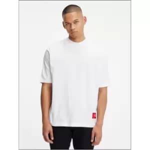 Calvin Klein Jeans Bold Logo Colorblock Tee - White