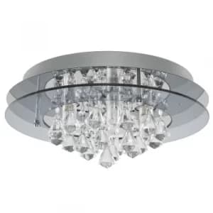 Romano IP44 K5 Crystal Flush Ceiling Light