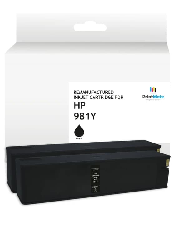 PrintMate HP 981Y. remanufactured ink cartridge. high capacity. Black