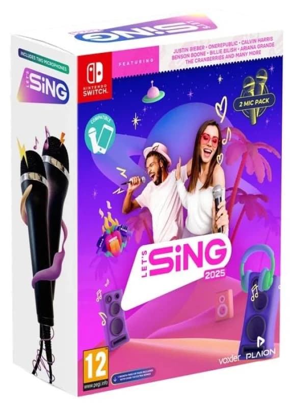 Let's Sing 2025 - 2 Mic Pack - Switch Switch
