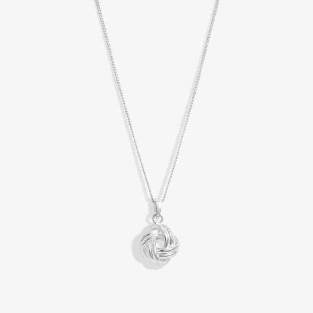 Simply Silver Sterling Silver 925 Polished Knotted Pendant Silver
