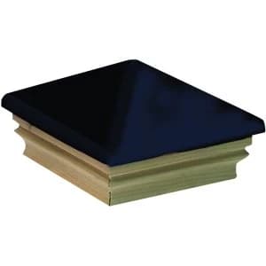 Wickes Metal Newel Post Slipover Cap - Blue 140 x 140 x 80mm