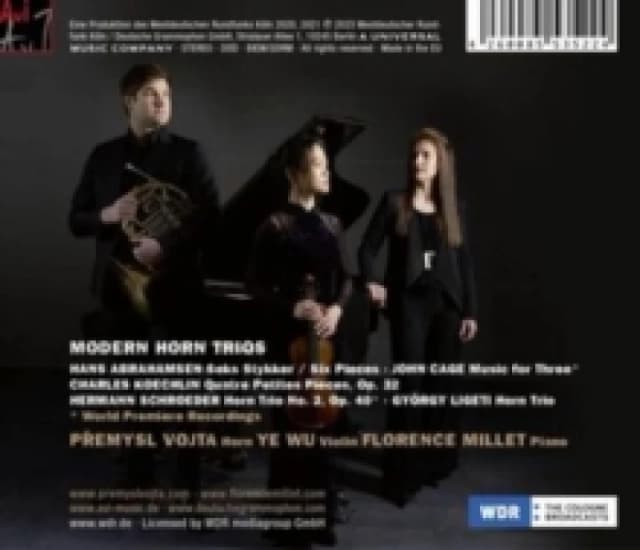 Premysl Vojta/Ye Wu/Florence Millet: Modern Horn Trios CD / Album