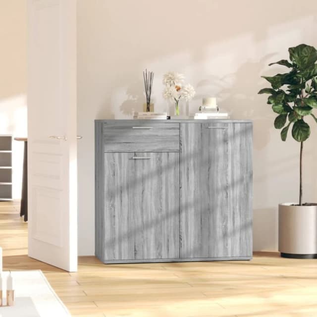 VIDAXL Sideboard Grey Sonoma 80x36x75cm Engineered Wood vidaXL 8720286932919