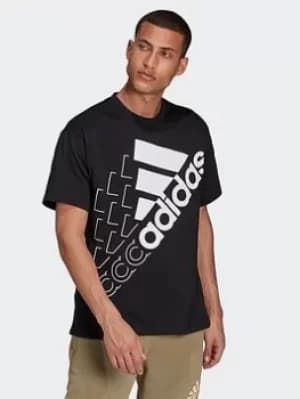 adidas Essentials Logo T-Shirt (gender Neutral), Black/White, Size XS, Men