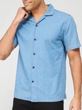 Farah Chambray Short Sleeve Shirt - Stone Wash