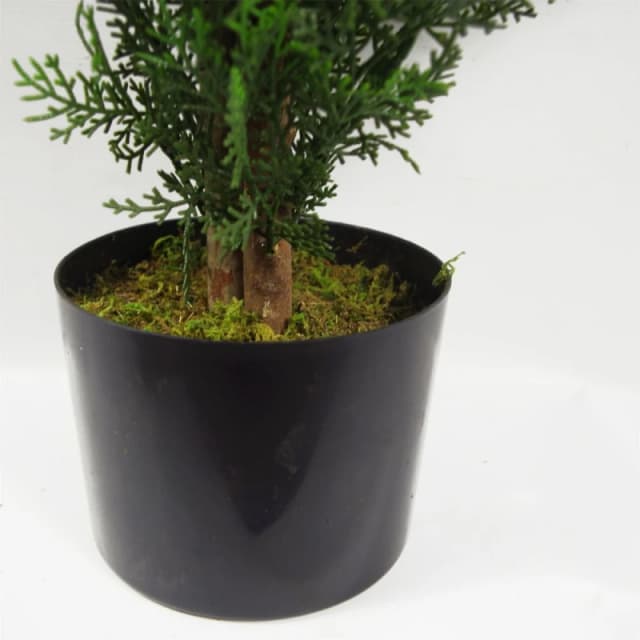 Leaf 90cm Artificial Cypress Topiary Green