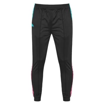 Kappa Rastoria Tracksuit Bottoms Mens - Black