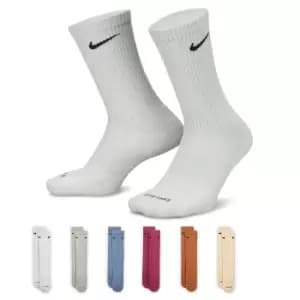 nike U NK EVERYDAY PLUS CUSHIONED CREW SOCKS (6 PAIRS), red/white/black