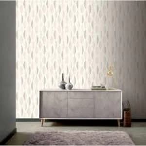 Arthouse Opera Aziza Geometric Metallic Wallpaper Blush