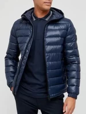 Hugo Boss Oswizz 2 Padded Hooded Jacket Navy Size 50 Men