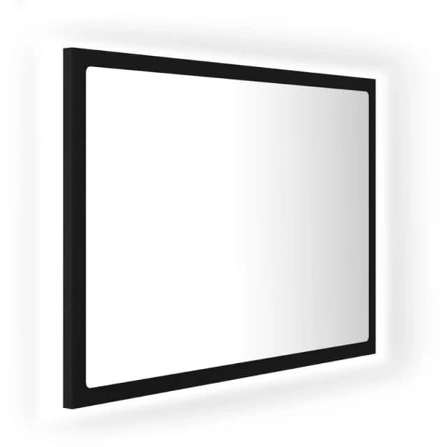 VIDAXL LED Bathroom Mirror Black 60x8.5x37cm Acrylic Vidaxl 8720286221020