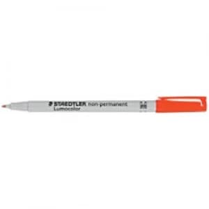 STAEDTLER Non- Permanent OHP Marker Medium Felt tip Red Pack of 10