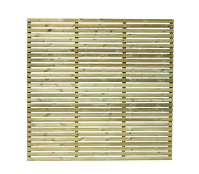 Empire Sheds Empire Slatted Pressure Treated Fence Panels 6ft X 6ft (Pack Of 3)