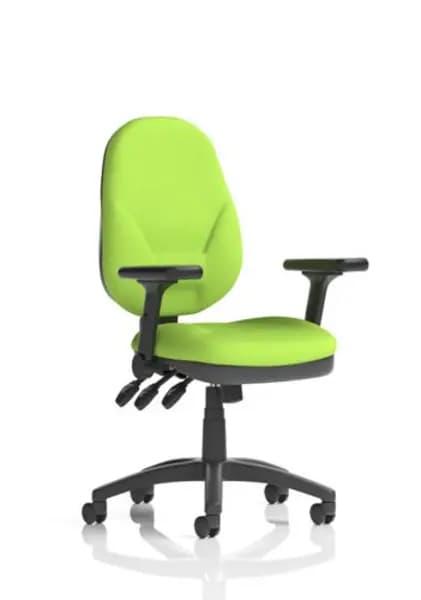 Eclipse Eclipse Plus XL Lever Task Operator Chair Bespoke Colour Myrrh Green with Height Adjustable and Folding Arms KCUP1791