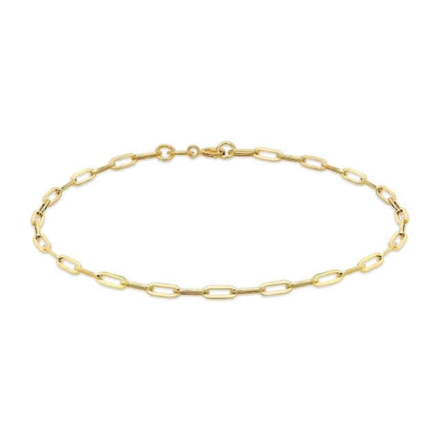 Be You 9ct Gold Paper Chain Bracelet Chain Bracelets 7.25inch Gold 39792710000