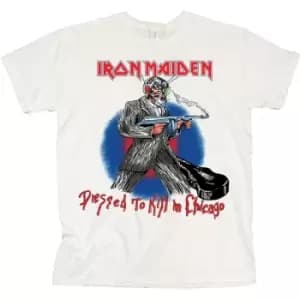 Iron Maiden - Chicago Mutants Unisex Large T-Shirt - White