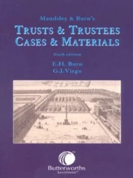 Maudsley and Burns Trusts and Trustees by E. H Burn Paperback