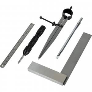 Faithfull 5 Piece Stainless Steel Marking and Measuring Set