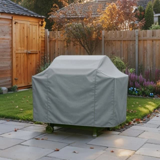 Home Source Duracover 155Cm Heavy Duty 4 Burner Outdoor Bbq Waterproof Polyester Protective Cover